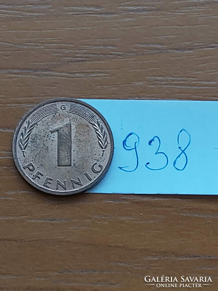 30 FT / DB NÉMETORSZÁG NSZK 1 PFENNIG 1991  G,  938