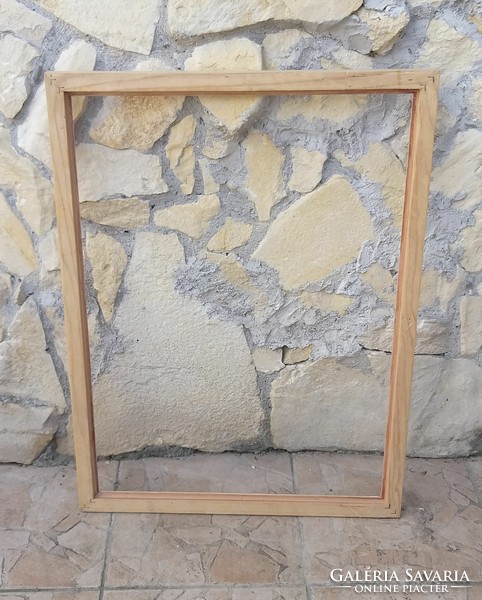 Unpainted wooden frame 52 x 71 cm