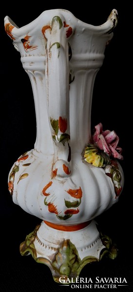 Dt/165 - capodimonte vase with 2 handles