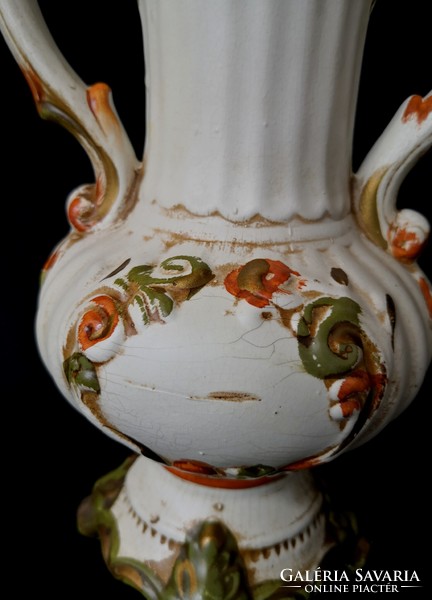 Dt/165 - capodimonte vase with 2 handles