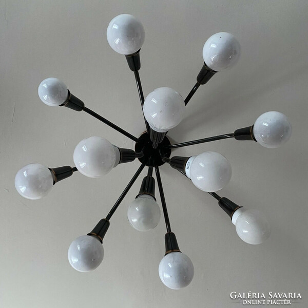 Huge mid-century sputnik type, spherical ceiling chandelier