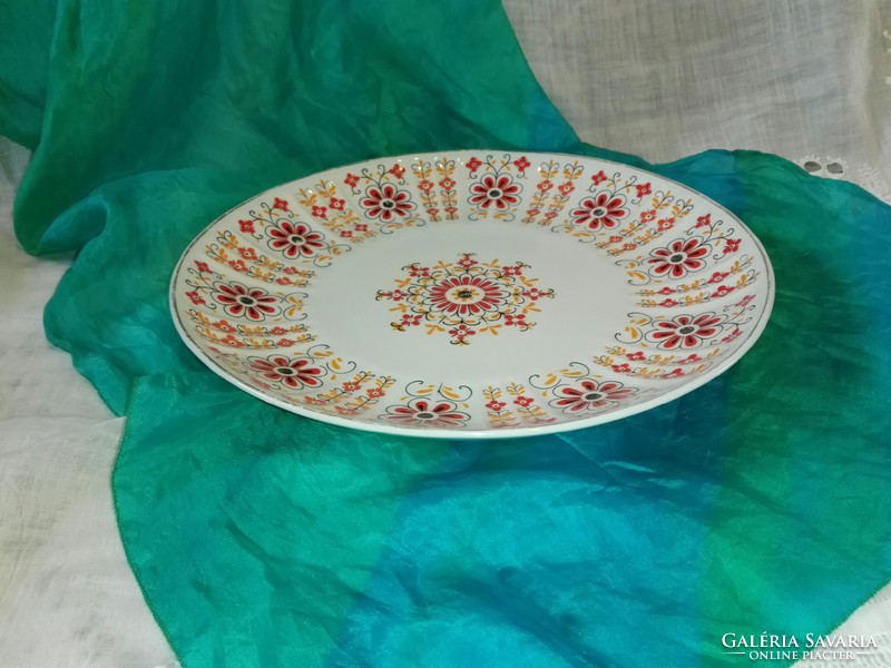 Hollóházi porcelán kínáló tányér,  asztalközép....25 cm..