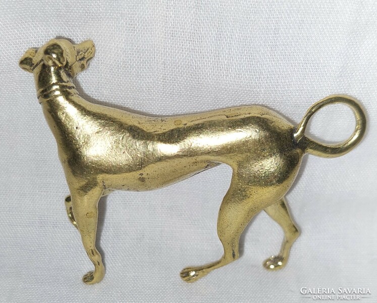 Miniature solid copper dog