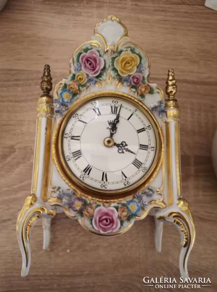Dresden porcelain clock