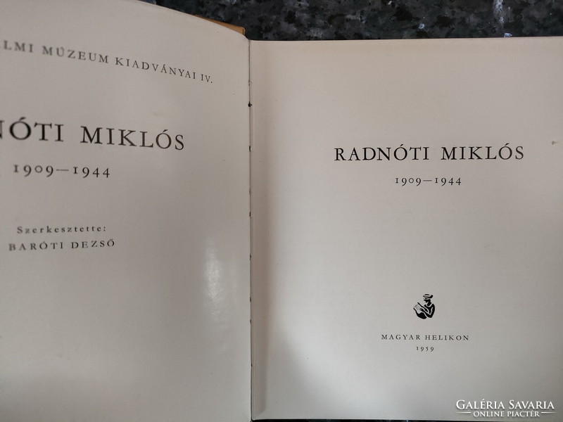 RADNÓTI MIKLÓS 1909 - 1944