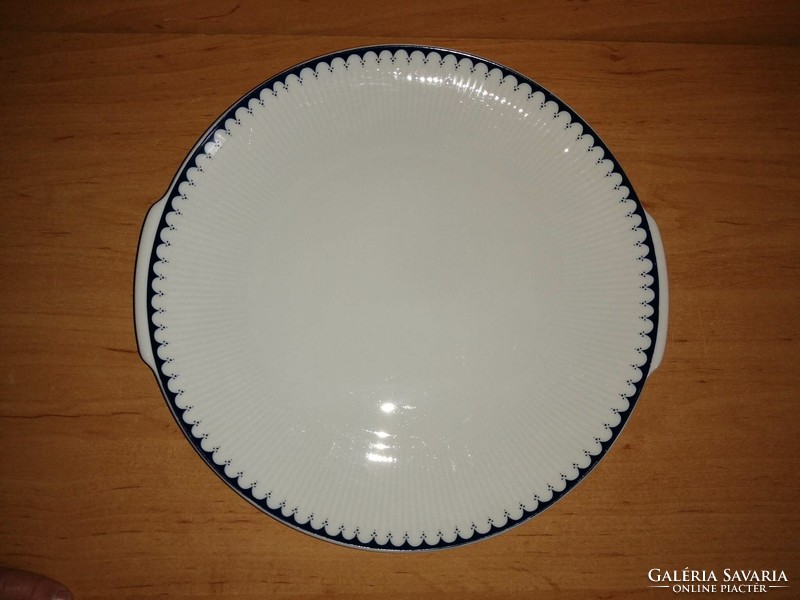 Winterling Bavaria porcelán kék szélű kínáló asztalközép 26,5 cm (6p)