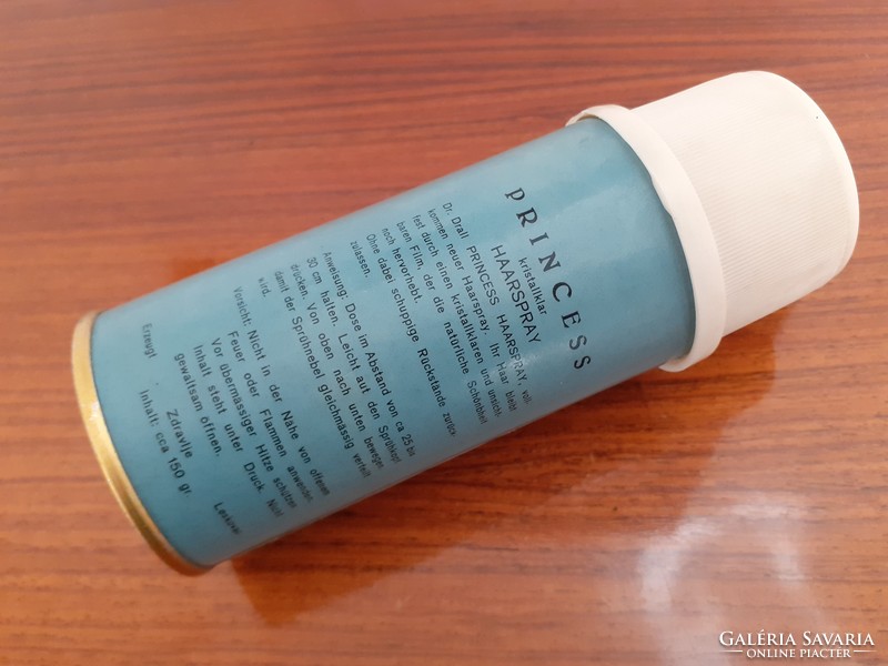Retro hajápoló vintage Dr. Dralle Princess Haarspray régi flakon