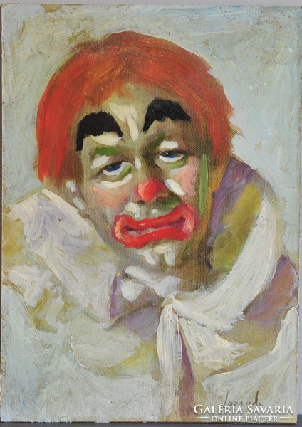 Unknown painter: clown portrait