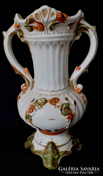 Dt/165 - capodimonte vase with 2 handles