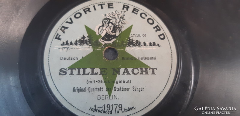 Original - quartet der stettiner sänger gramophone record shellac 78 - rpm rare!