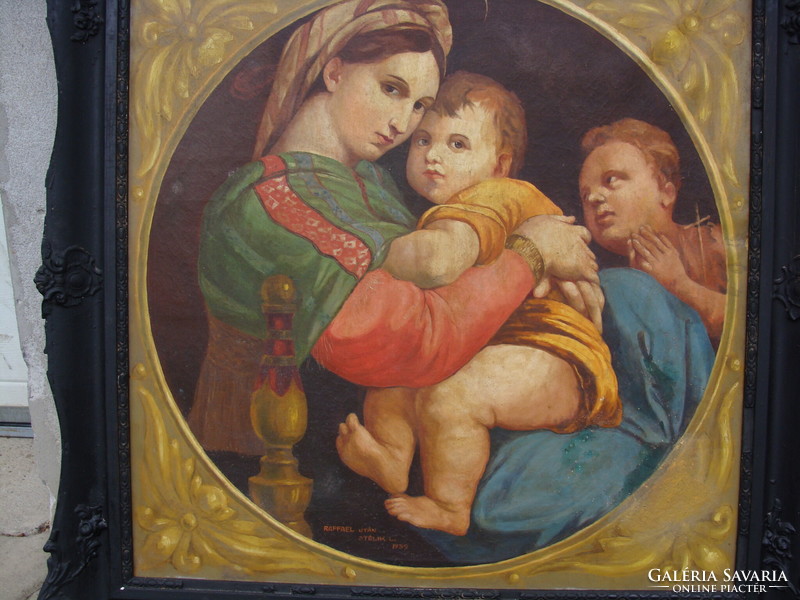 Madonna with children, icon, painting