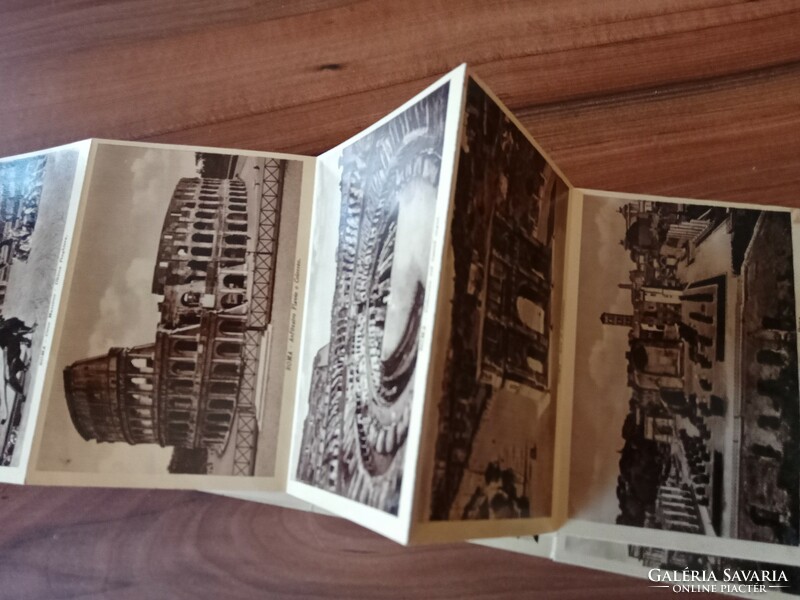 Rarity! Ricordo di róma, leporello bound in a book with 32 photos 3200 ft