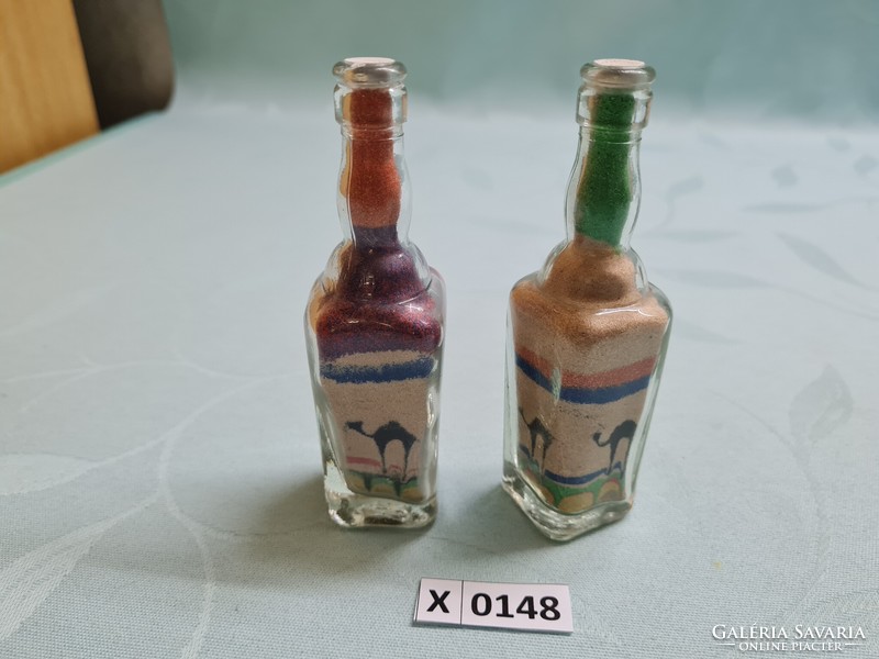 X0148 Egyiptomi jelenet mini üvegben 11 cm