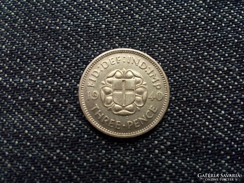 Anglia VI. György .500 ezüst 3 Pence 1940 (id12615)