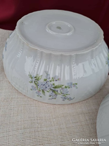 Zsolnay forget-me-not porcelain patty bowl stew soup grandmother's bowl collector's item nostalgia