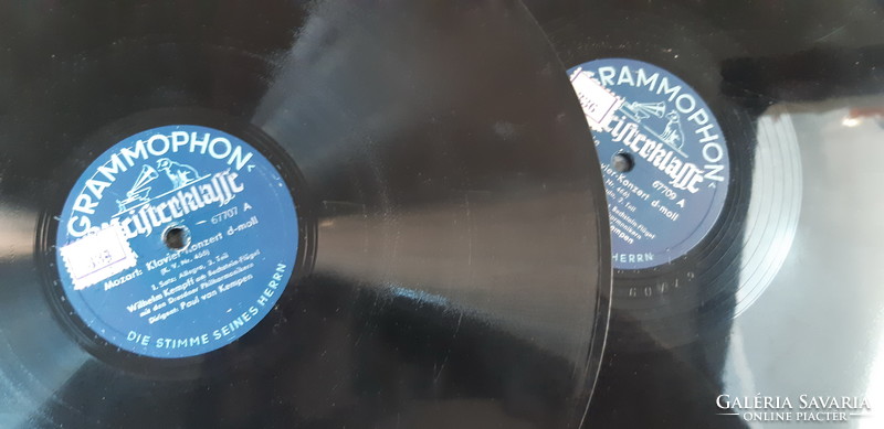 Wilhelm kempff plays the piano gramophone record shellac 78 rpm 2 records - rare!