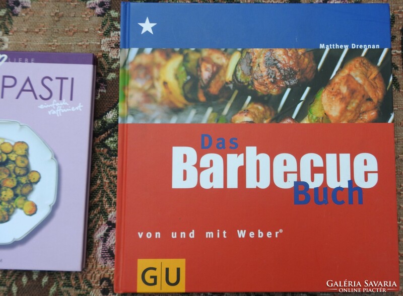 2 German language cookbooks in one barbeque