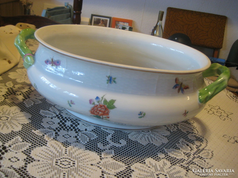 Herend Eton pattern, oval, soup bowl from 1942