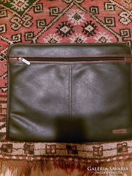 Beautiful gabor vintage men's leather bag, file folder, with lots of trees
