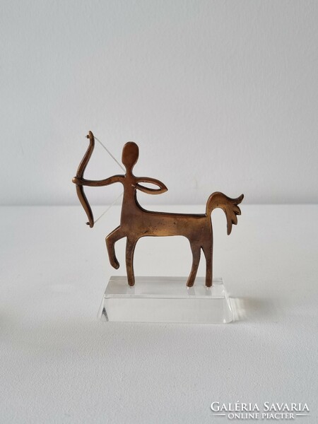 Vintage bronze/copper centaur on vinyl plinth
