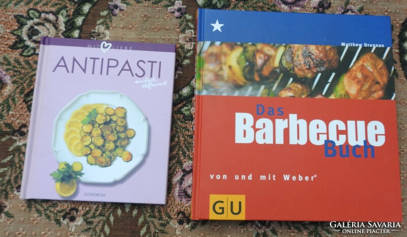 2 db német nyelvű szakácskönyv egyben BARBEQUE