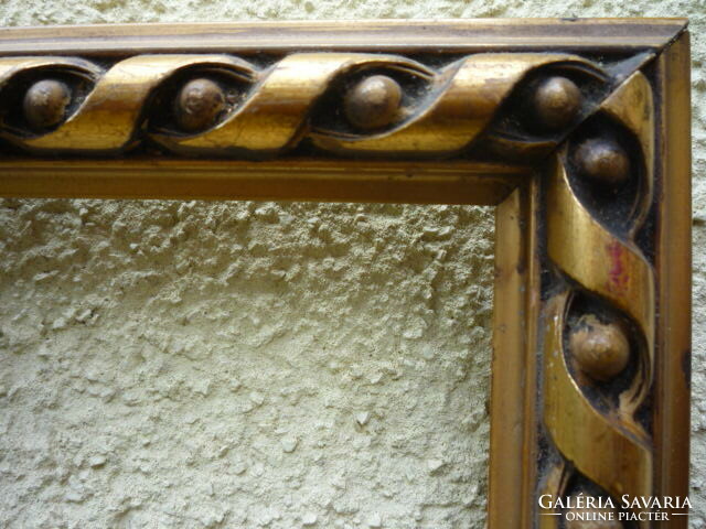 Antique gilded twisted pattern frame 2303 31