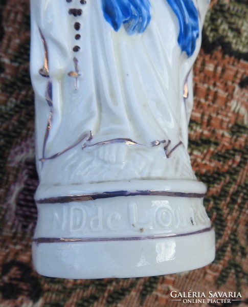 Old virgin mary porcelain statue figure maria zell -i