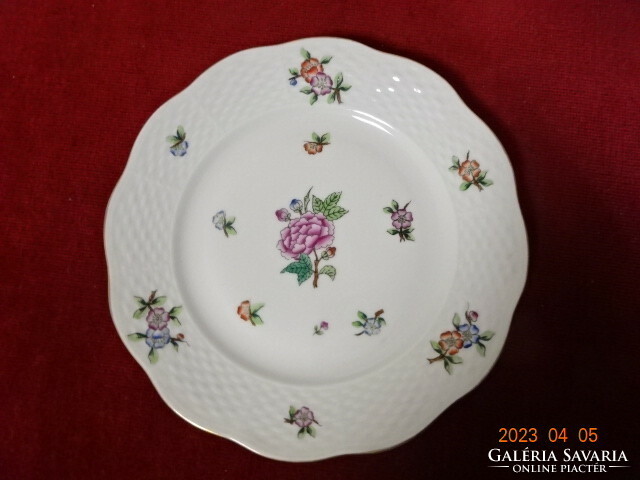 Herend porcelain, cake set with Eton pattern. Large plate 28 cm small plate 18.8 Cm.