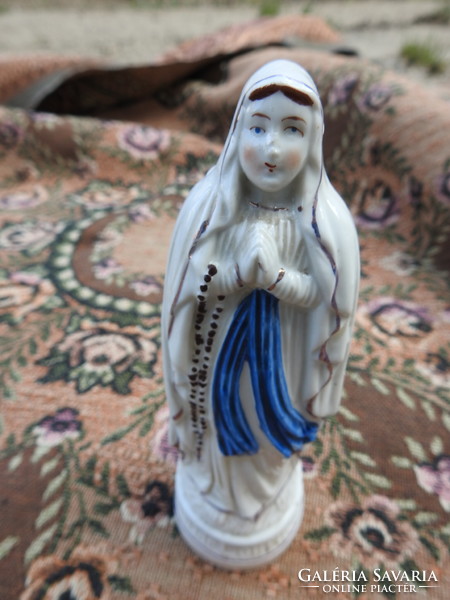 Régi Szűz Mária porcelán szobor figura