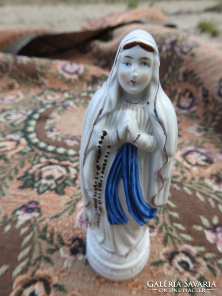 Old Virgin Mary porcelain statue figure