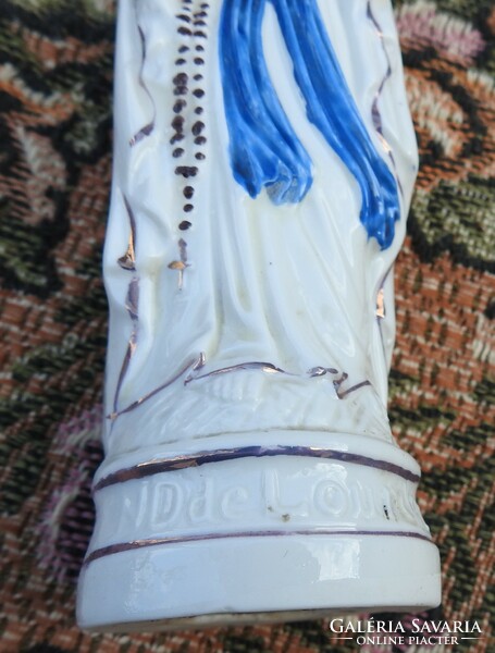 Old virgin mary porcelain statue figure maria zell -i