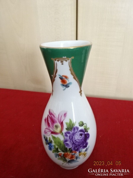 Herendi porcelán, antik, ritka mintás váza, magassága 15 cm. Jókai.