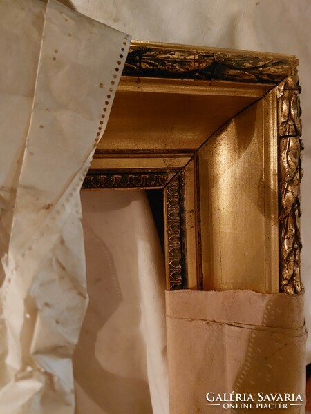 Beautiful, huge gilded wooden picture frame