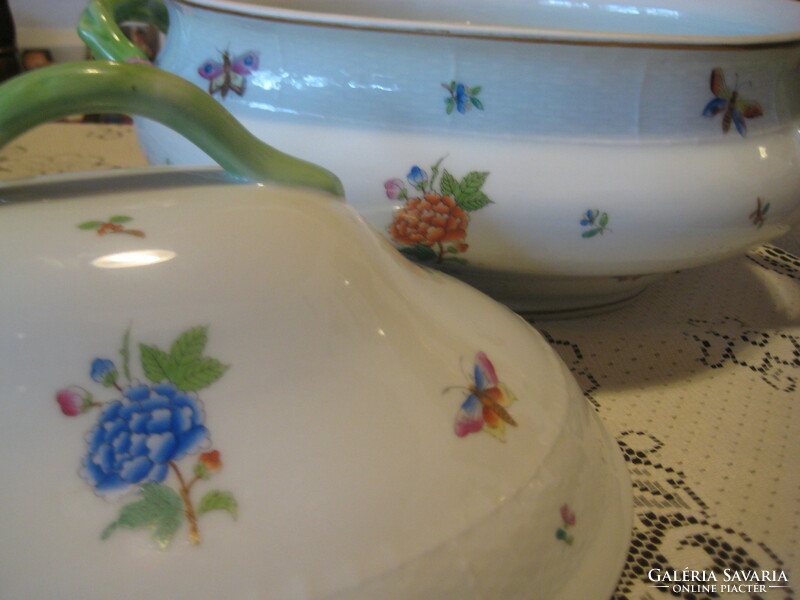 Herend Eton pattern, oval, soup bowl from 1942