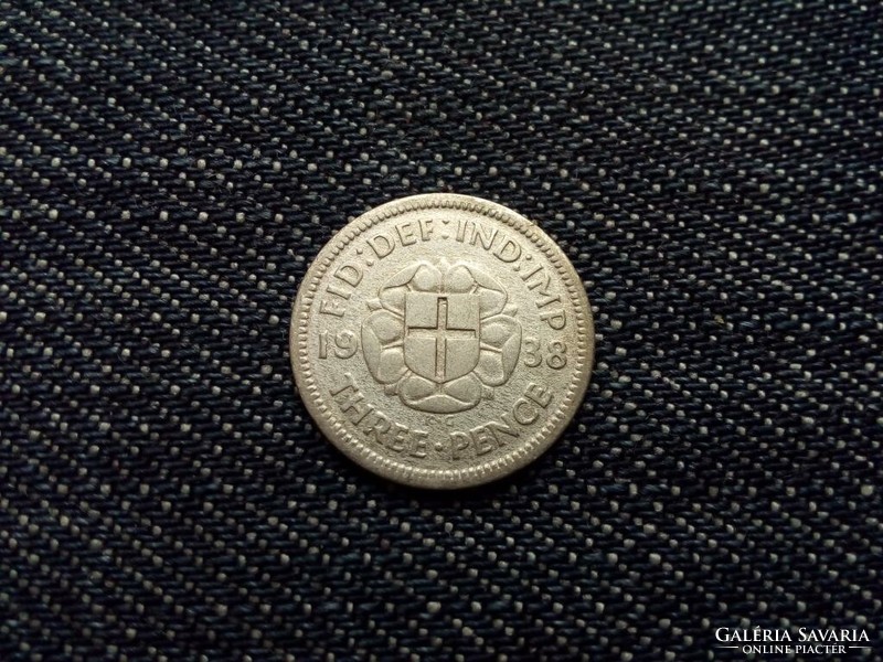 Anglia VI. György .500 ezüst 3 Pence 1938 (id12600)