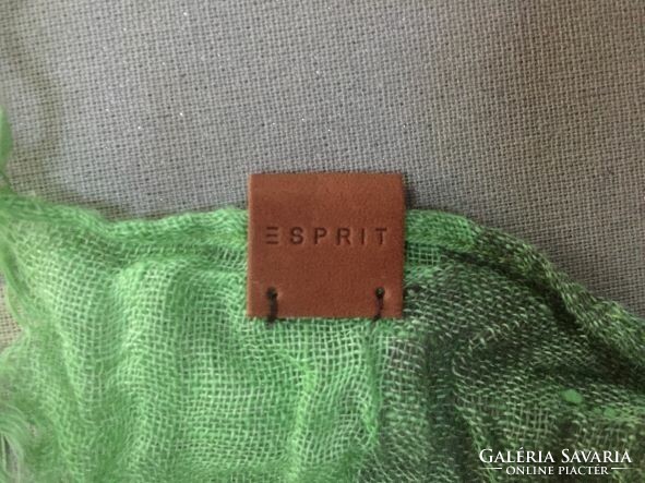 Esprit checkered green scarf