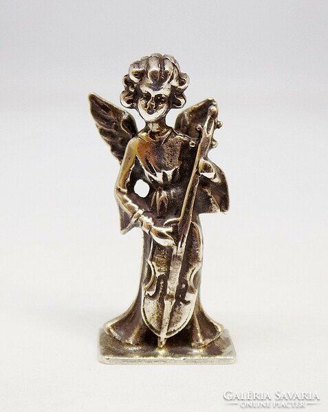 Ezüst angyalka miniatűr figura (ZAL-Ag103107)