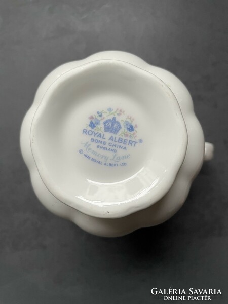 Wonderful royal albert memory lane English bone china with large pouring forget-me-nots