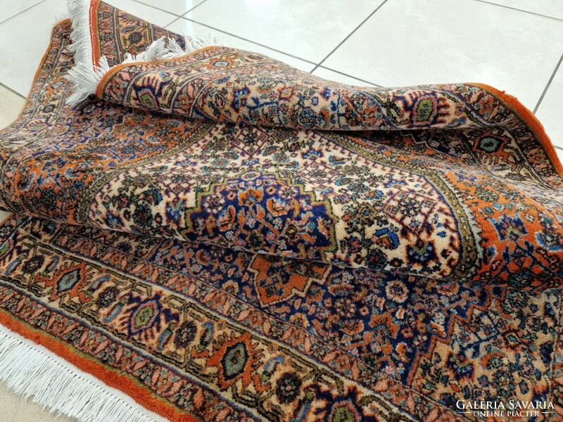 Iráni bidjar 88x157 kézi csomózású gyapjú perzsa szőnyeg BFZ_349