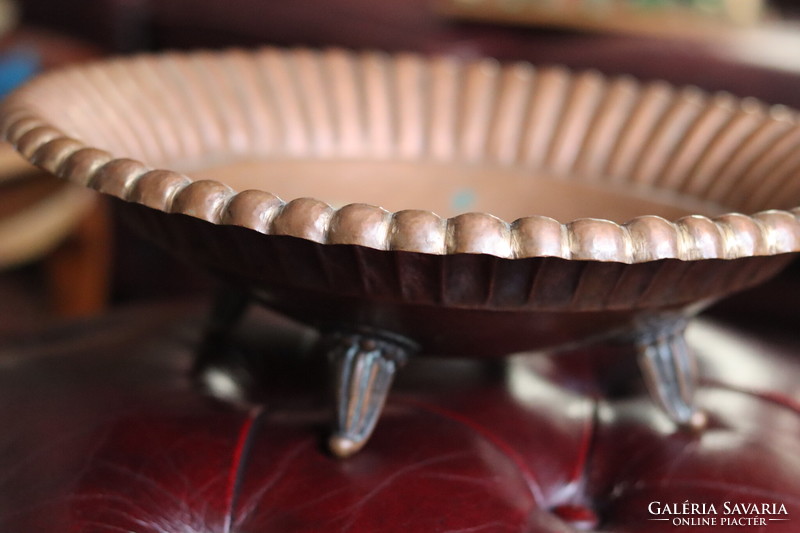 A large 3-legged bowl marked with a little Ferenc goldsmith