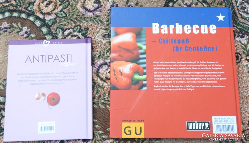 2 db német nyelvű szakácskönyv egyben BARBEQUE