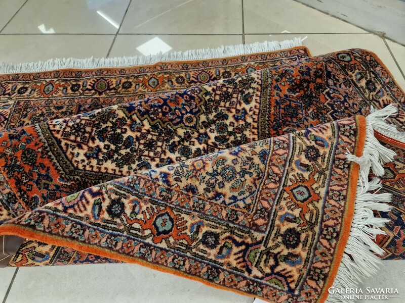 Iráni bidjar 88x157 kézi csomózású gyapjú perzsa szőnyeg BFZ_349