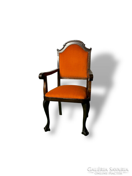 Antik Neobarokk Chippendale karfás szék 2db