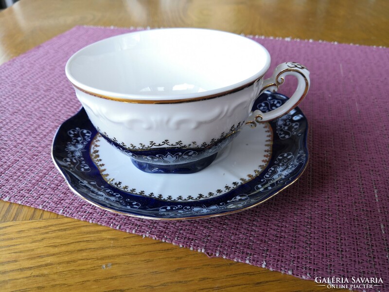 Flawless! Zsolnay pompadour 2. Patterned tea cup + base