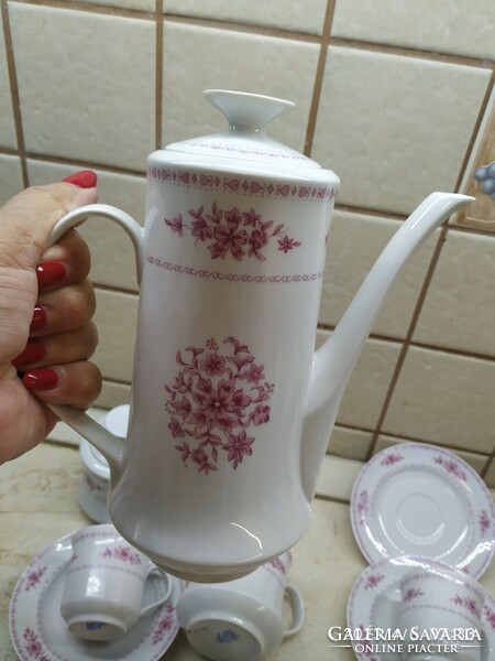 Alföldi porcelain coffee set or replacement set for sale! 1 cup is missing