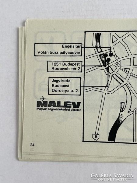 Retro, vintage Malév publication: ground guide in air matters 1983.