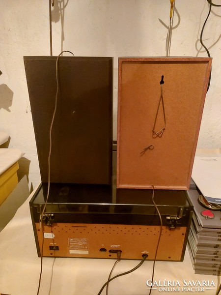 Classic electronic hi-fi tower with record player, from nszk!