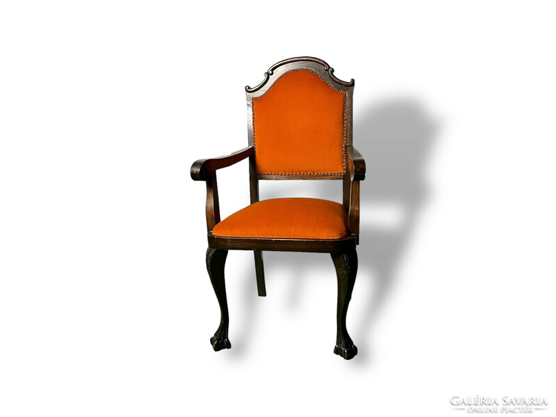 Antik Neobarokk Chippendale karfás szék 2db
