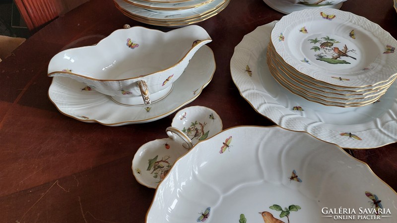 Herend rothschild patterned tableware for 6 people 26 pcs