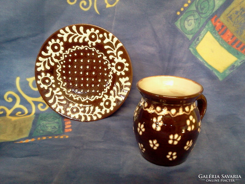 Bella ceramic mug and plate